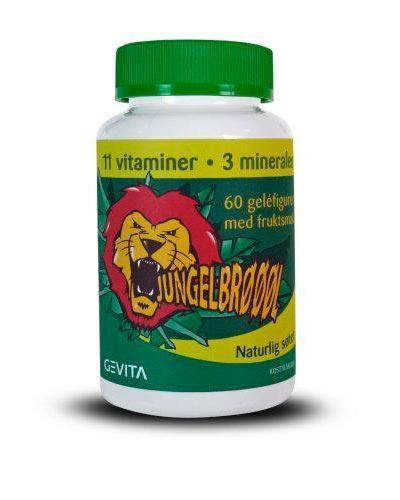 Gevita Jungelbrøl vitaminer/mineraler, 60 stk