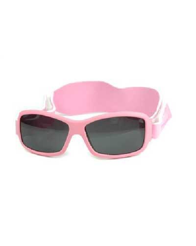 Solbrille m/strikk rosa 0-4år