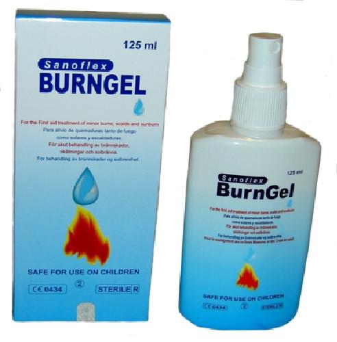 Sanoflex Burngel pumpeflaske 125ml