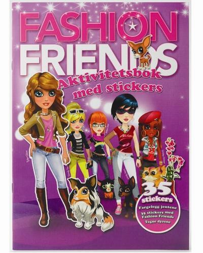 Aktivitetsbok fashion friends 1stk