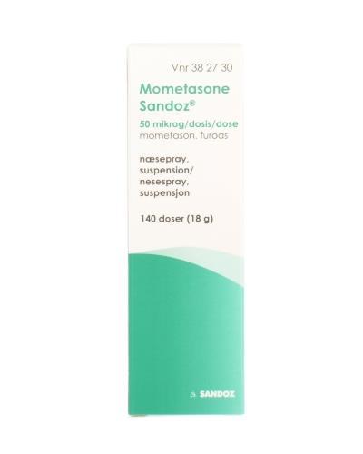 Mometasone Sandoz 50 mikrog/dose nesespray, suspensjon 140 doser - Apotek 1