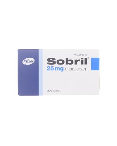 Sobril 25 mg tabletter 25 stk - Apotek 1