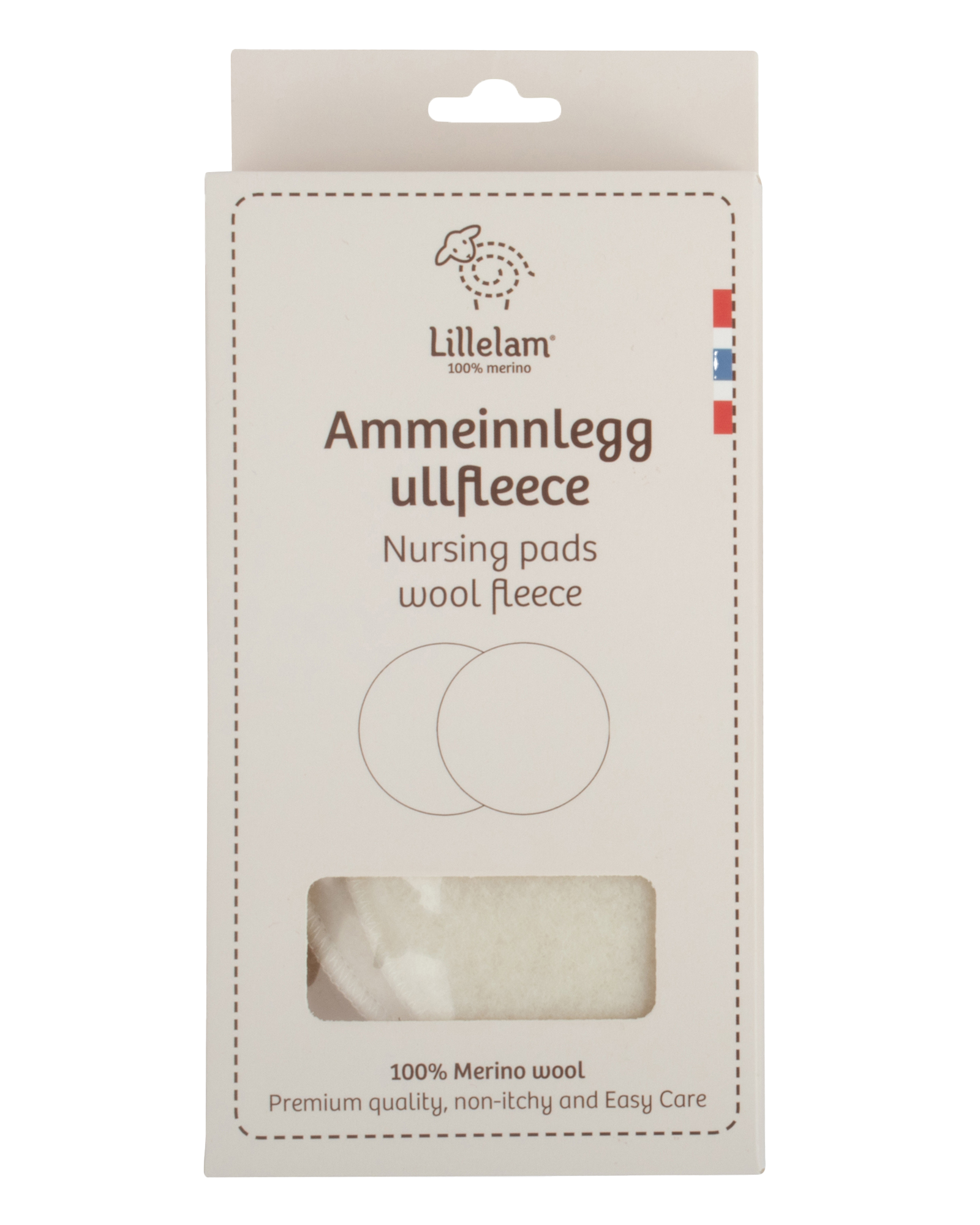 Ammeinnlegg ullfleece 100% merinoull hv M 1 par