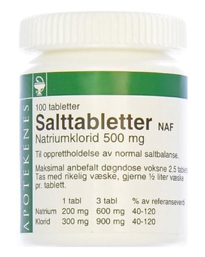 Salttabletter Bivirkninger