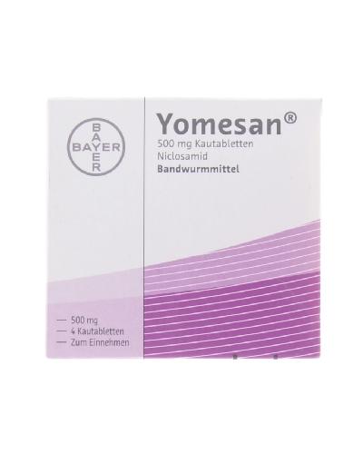 Yomesan 500mg tyggetabletter 4 stk - Apotek 1