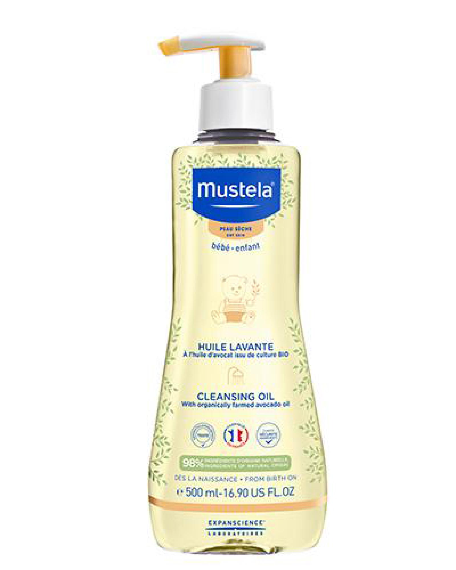 Mustela vaskeolje tørr hud 500 ml