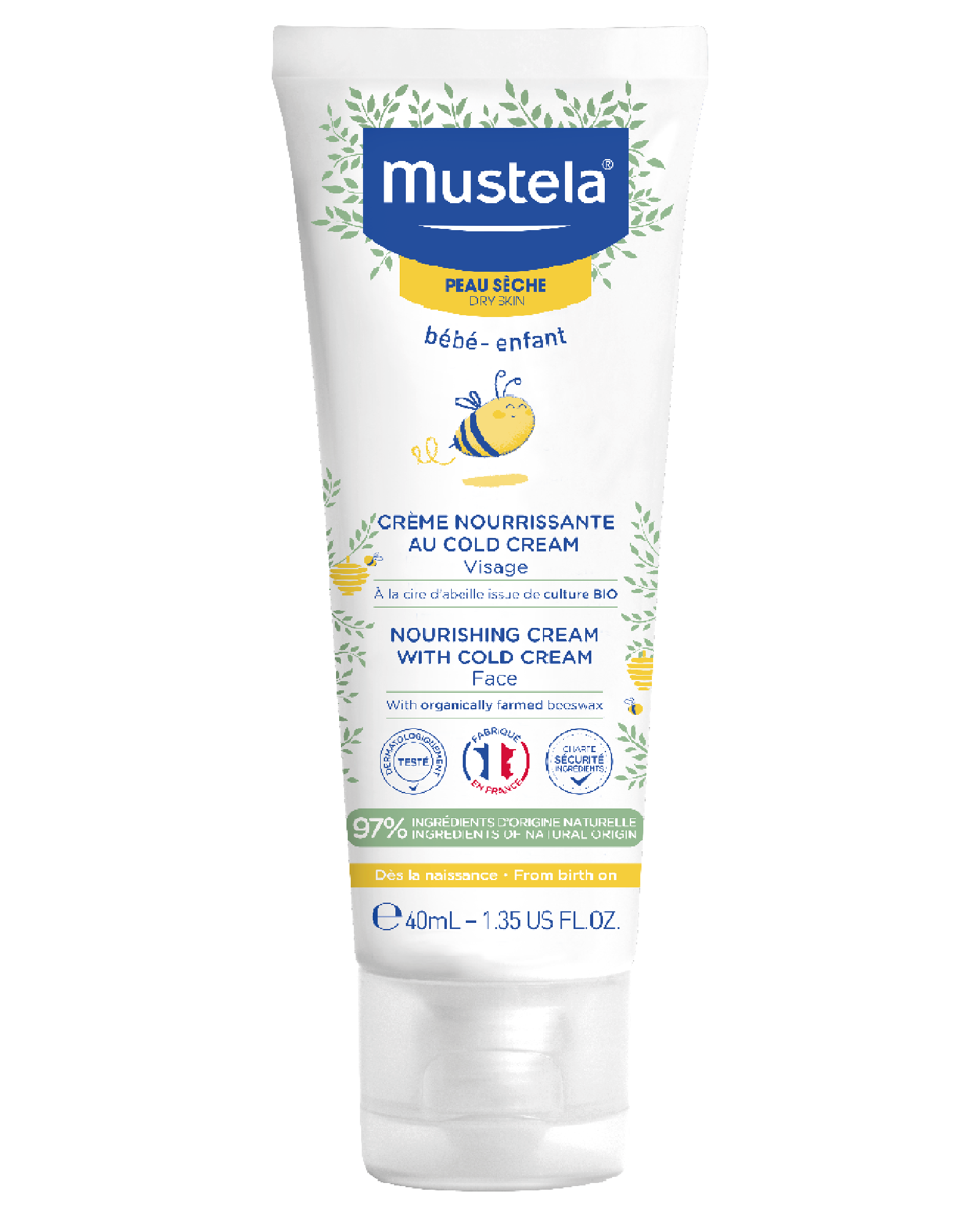 Mustela Nourishing ansiktskrem med koldkrem 40 ml