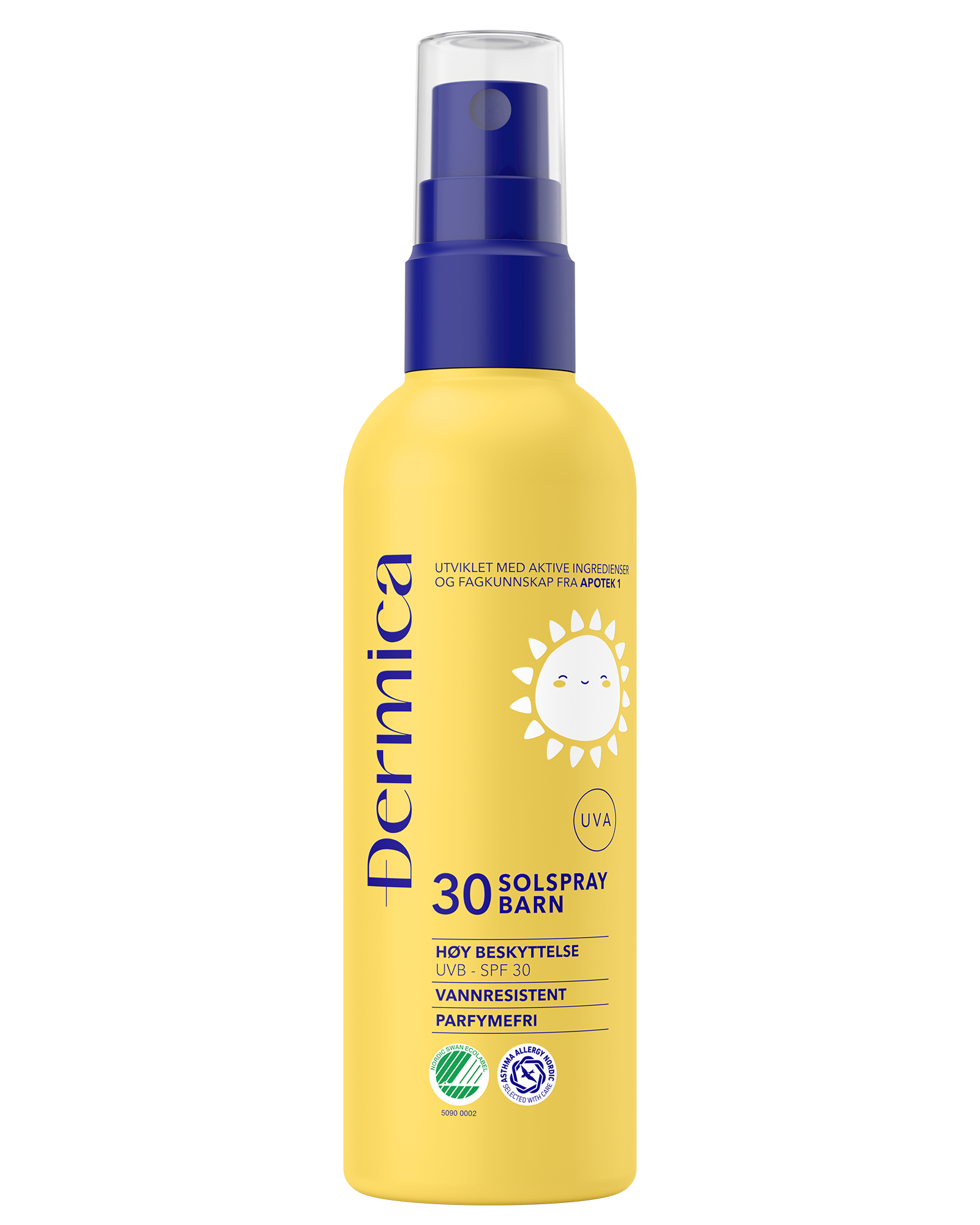 Dermica solspray til barn SPF 30 200 ml