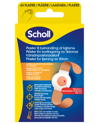 Scholl plaster for liktorn med salisylsyre 4 stk - Apotek 1
