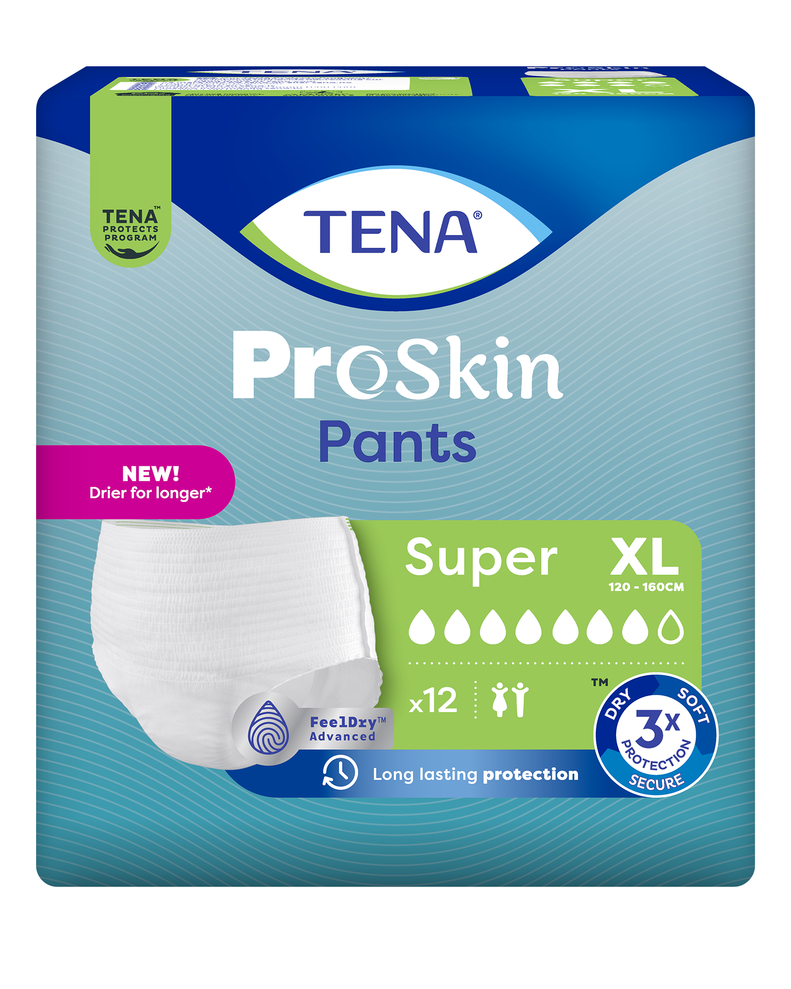 TENA Pants Super XL (120-160cm) 12 stk - Apotek 1