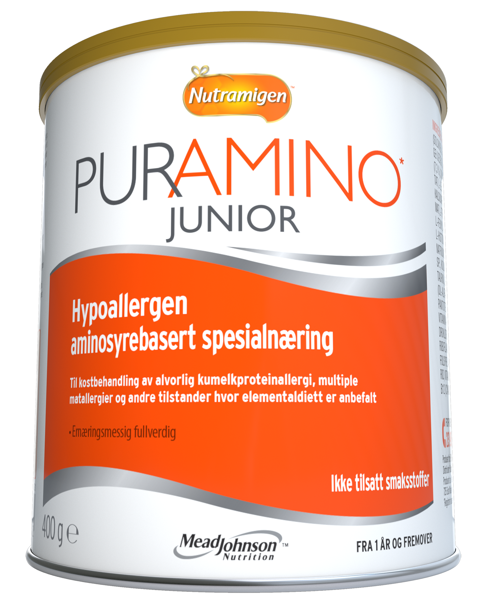 Puramino Junior hypoallergen spesialnæring pulver 400 g