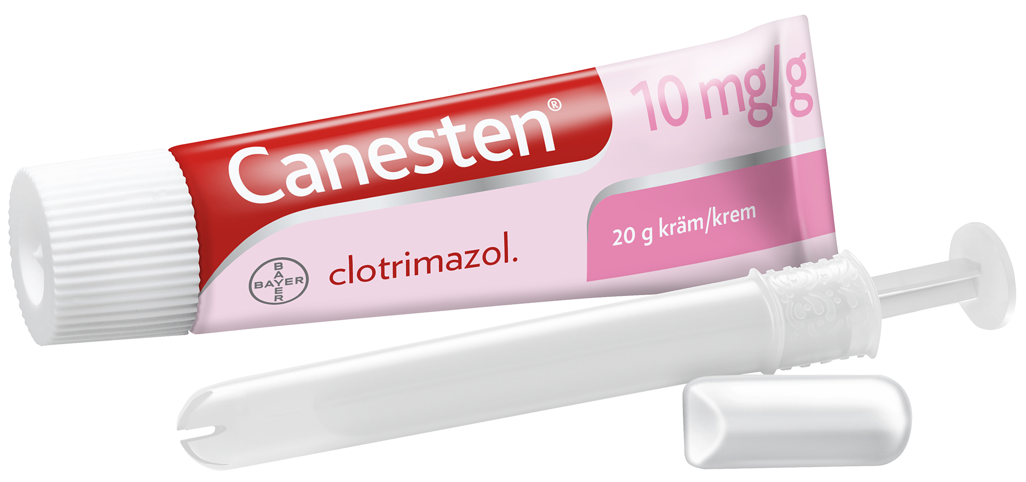 Canesten 500 mg vaginaltablett og 10 mg/g krem 1stk+20 g Apotek 1