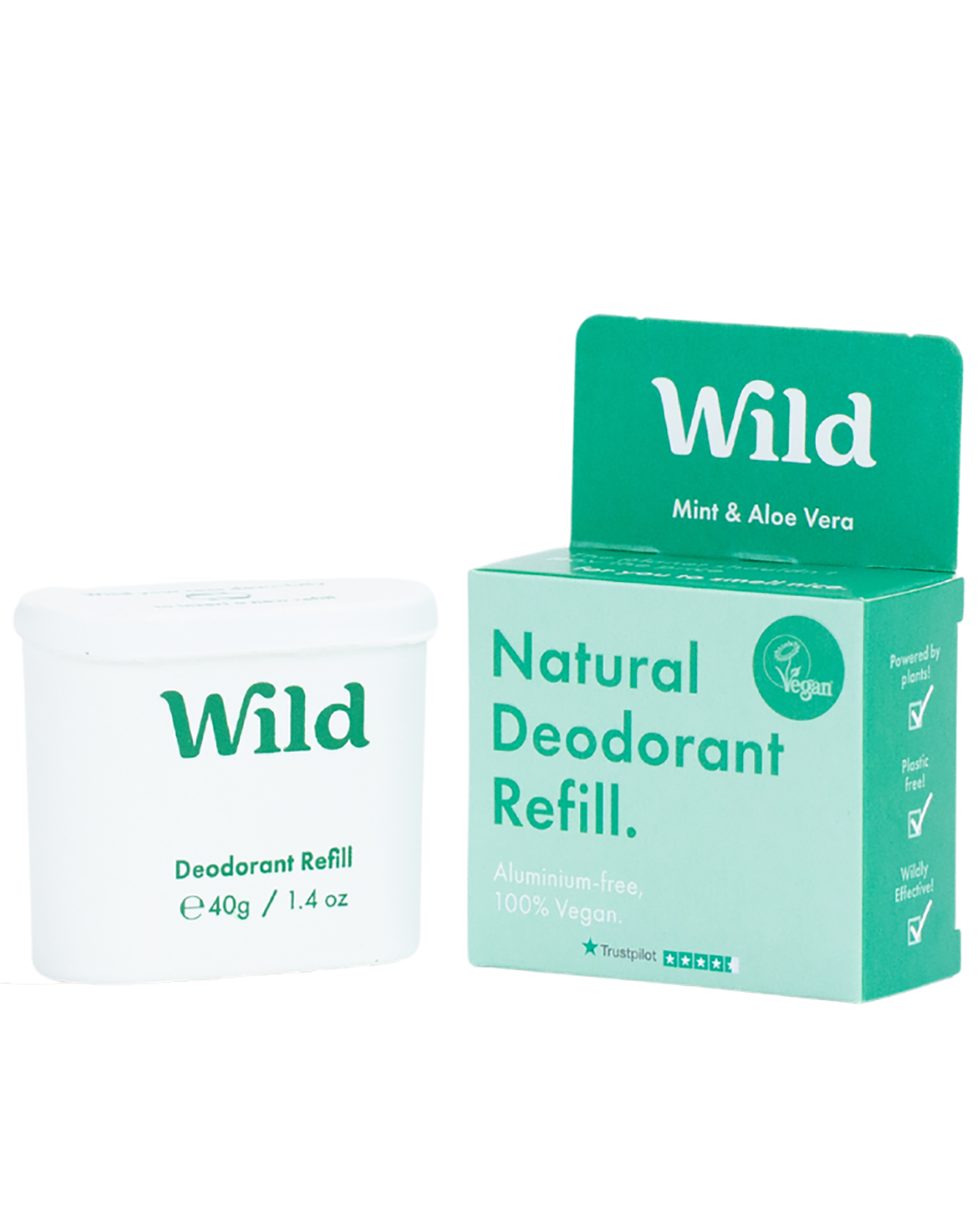 Wild Deo Herre Mint & Aloe Vera refill 40 g Apotek 1