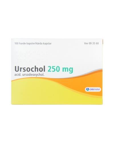 Ursochol Kapsel, hard 250 mg 100 stk - Apotek 1