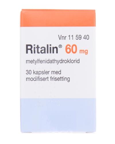 Ritalin 60 mg harde kapsler med modifisert frisetting 30 stk - Apotek 1