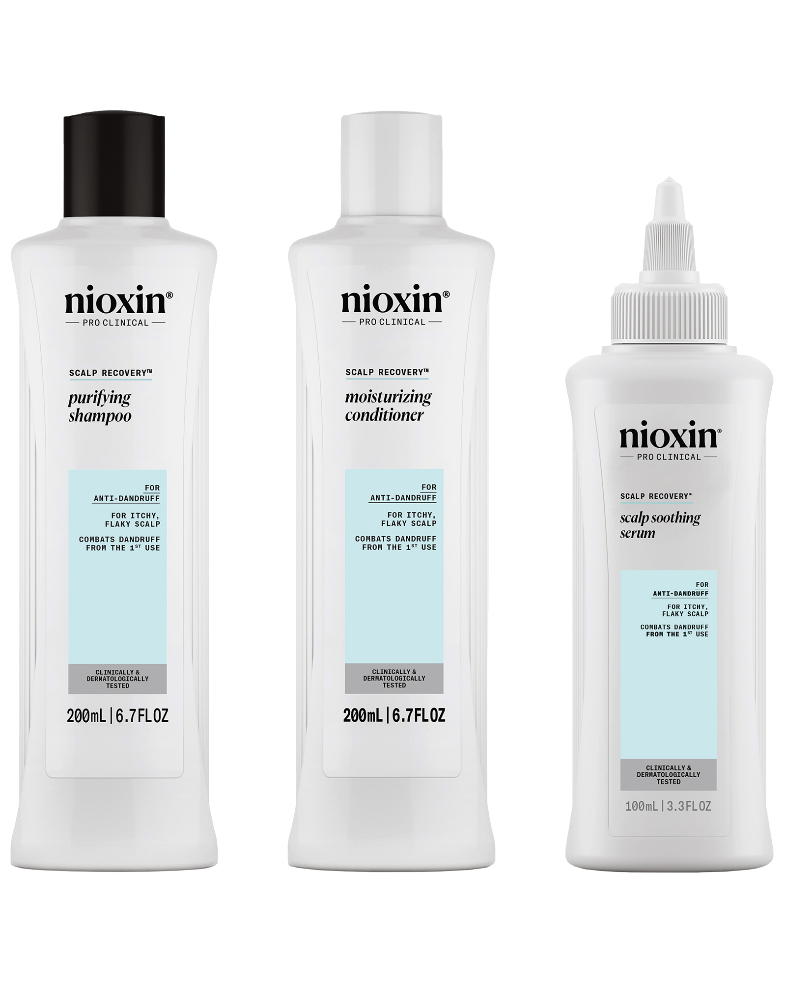 Nioxin Scalp Recovery System hårpleiesett 200+200+100 ml - Apotek 1