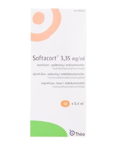 Softacort 3,35 mg/ml øyedråper, oppløsning i endosebeholder 30x0,4 ml