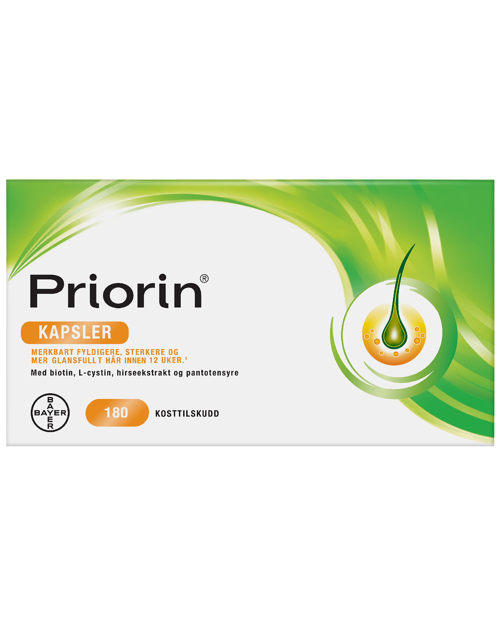 Priorin kapsler 180 stk - Apotek 1