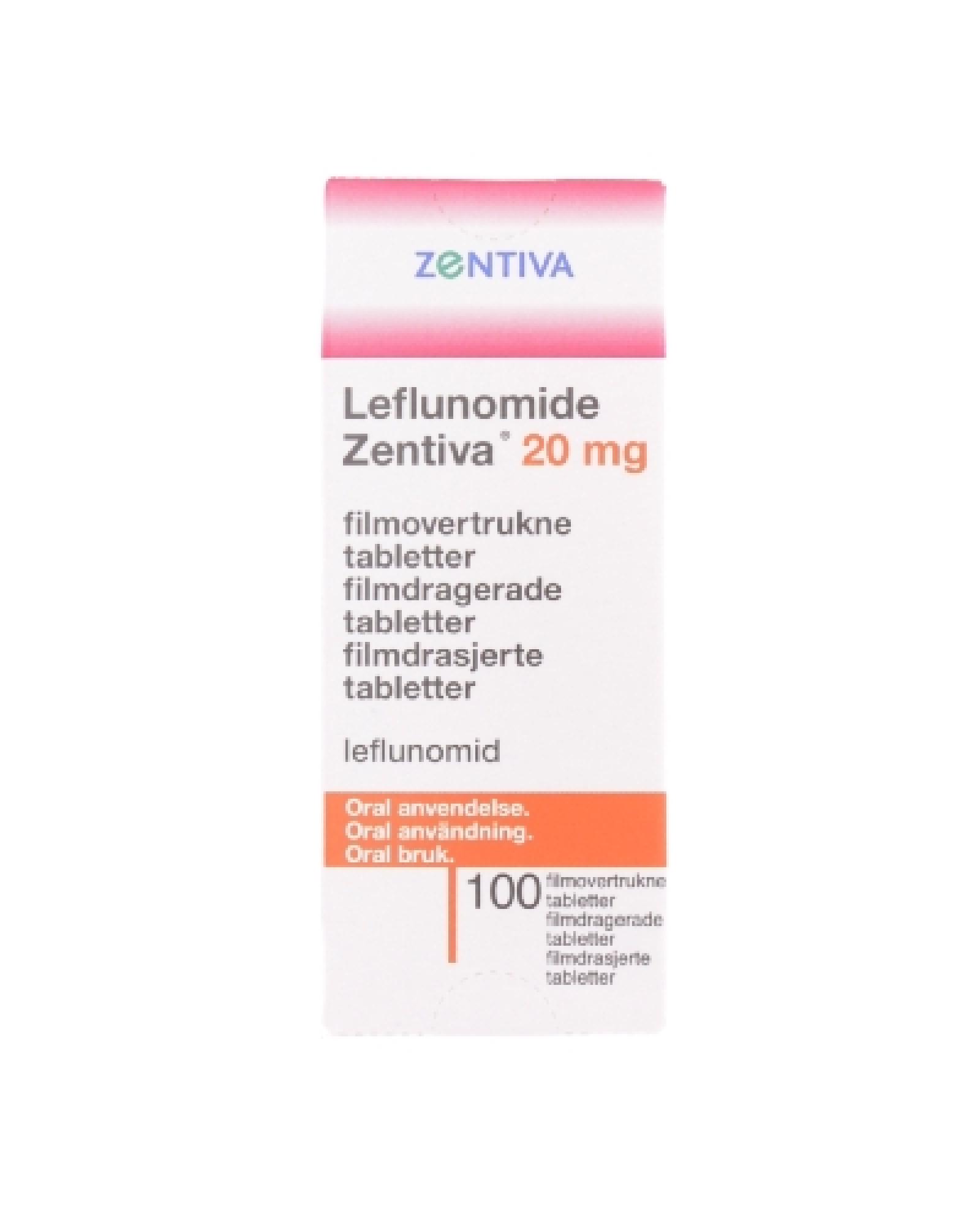 Leflunomide zentiva tab 20mg Apotek 1