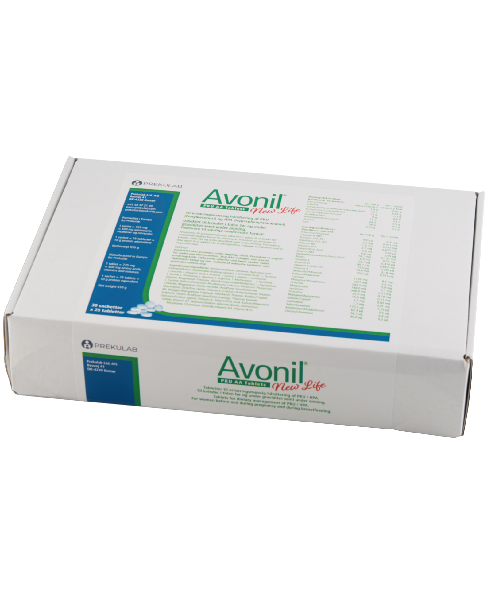 Avonil PKU AA New Life tabletter 750 stk - Apotek 1