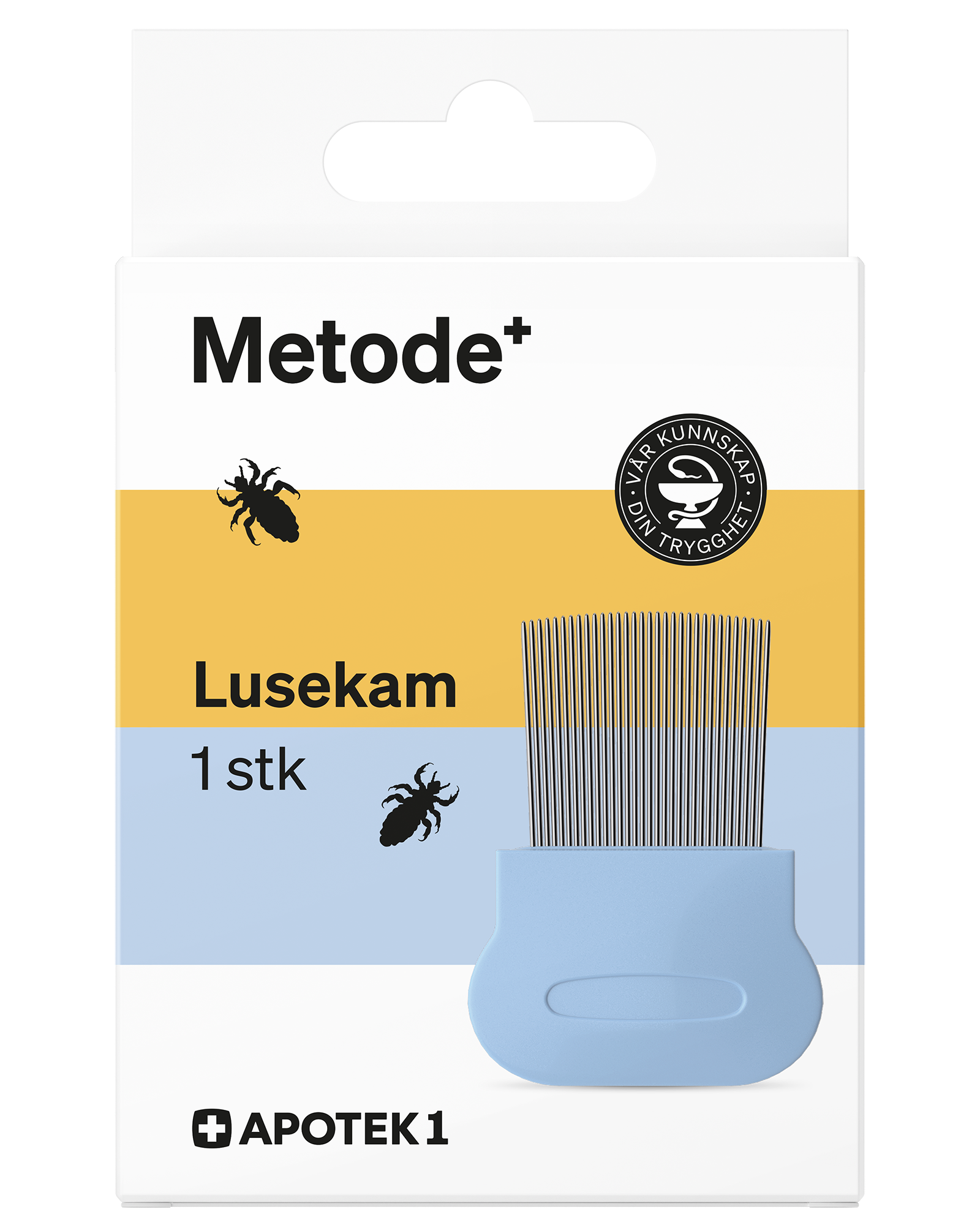 Lusekam rustfritt stål 1 stk