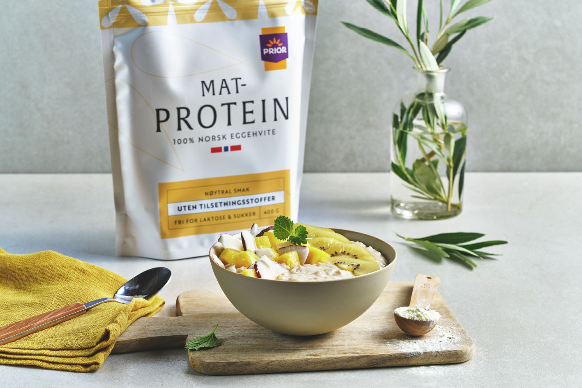 Prior Matprotein pulver, naturell 400 g - Apotek 1