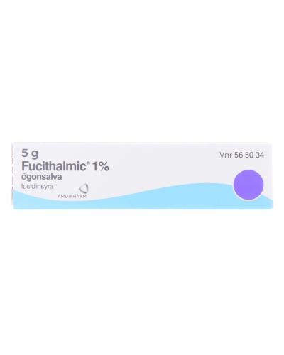 begynde crush Utilfreds Fucithalmic 1% øyesalve 5g - Apotek 1