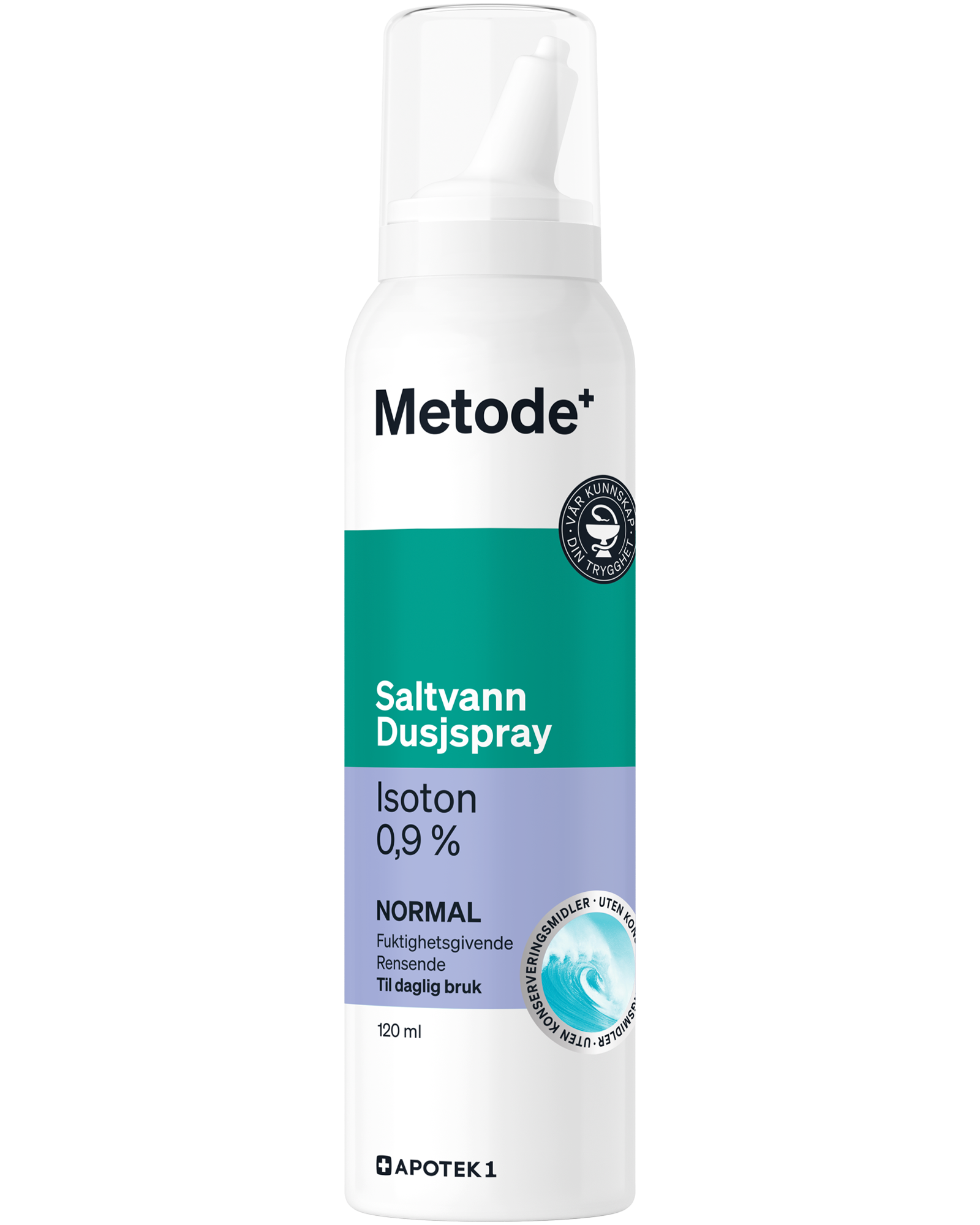 Metode isoton saltvannsdusj 0,9% 120 ml - Apotek 1
