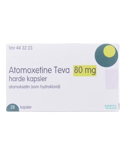 Atomoxetine Teva 80 mg kapsler - Apotek