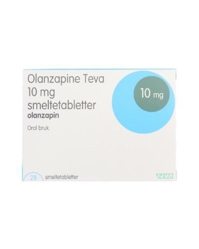 Olanzapine Teva Smeltetablett 10 mg 28stk Apotek 1