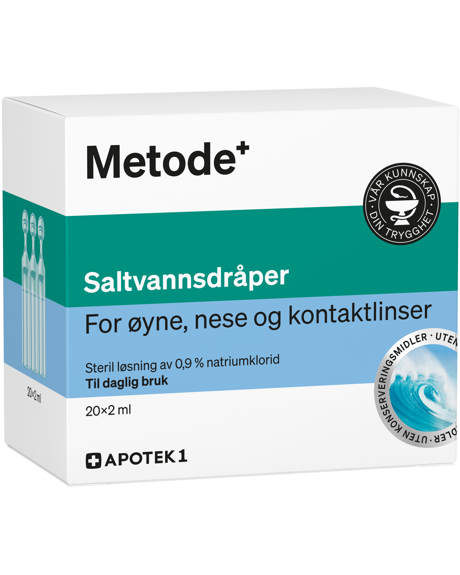Saltvannsdråper i endosebeholdere 20 x 2 ml