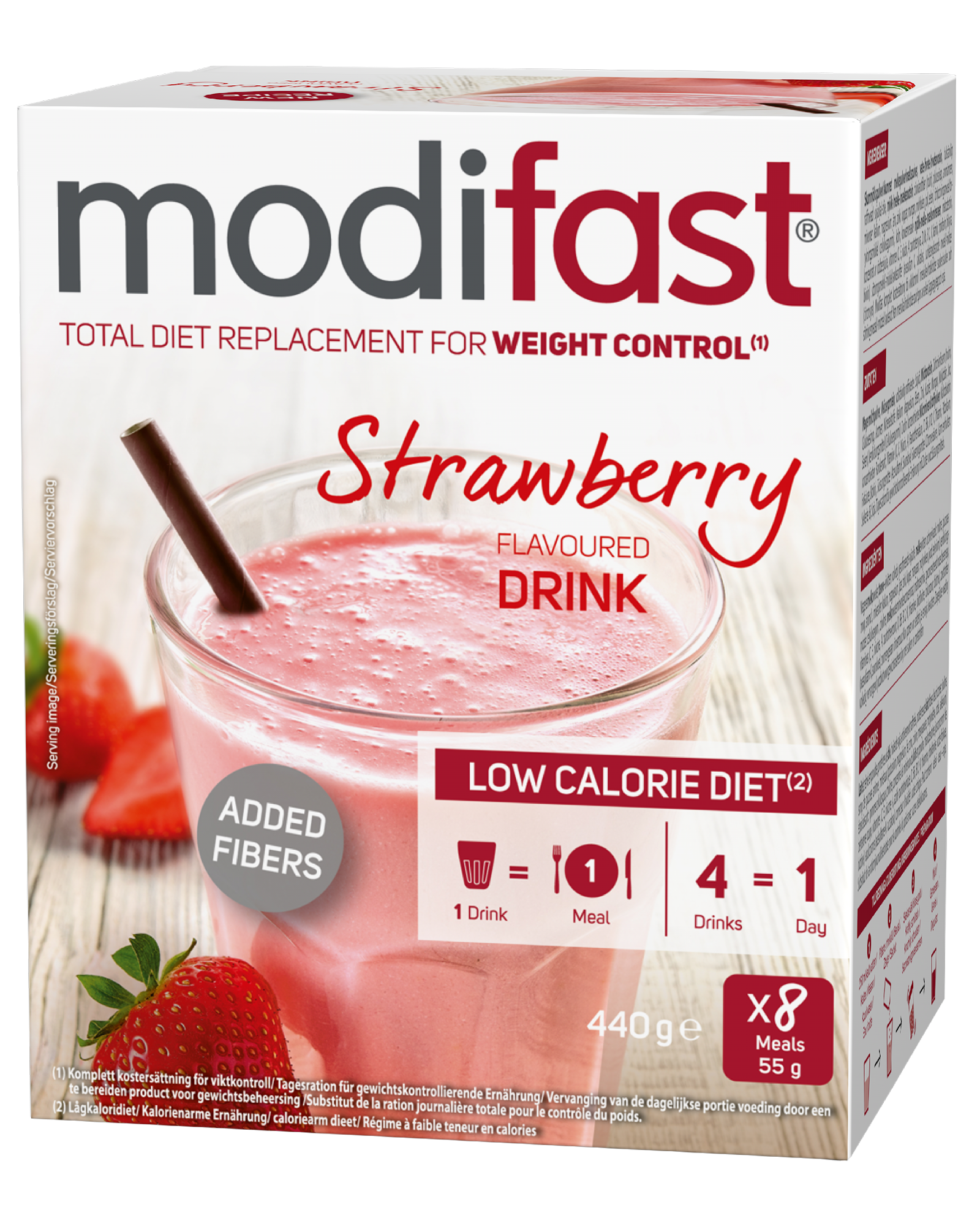 Bilde av LCD Jordbærshake, 8 x 55 g