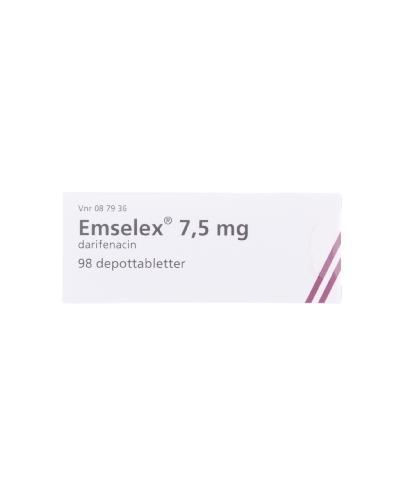 Emselex Orifarm 7,5 mg depottabletter 98 stk - Apotek 1
