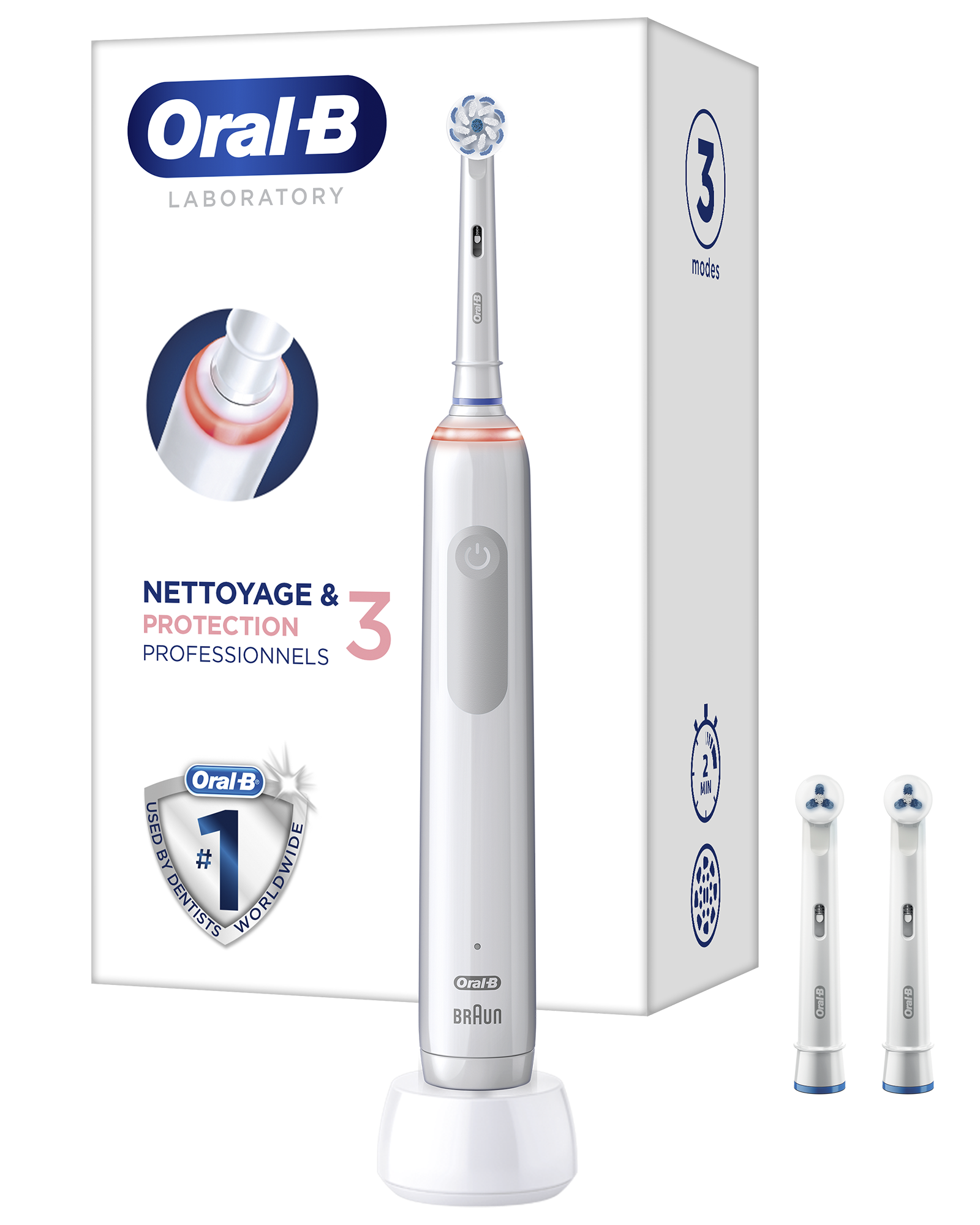 Oral-B Lab Prof Clean&Protect 3 elektrisk tannbørste 1 stk - Apotek 1