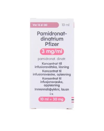 Pamidronatdinatrium Pfizer 3 mg/ml konsentrat til infusjonsvæske ...