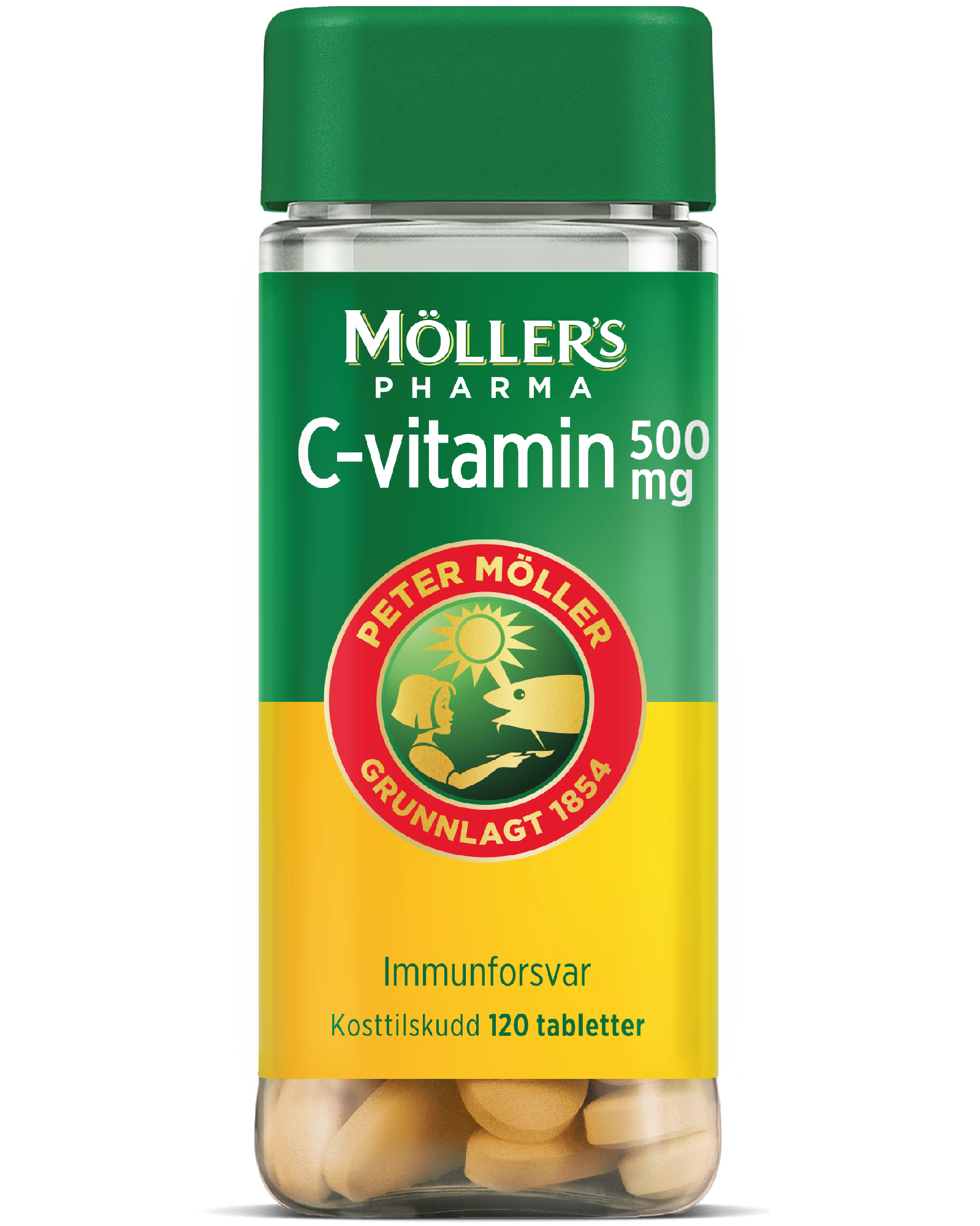 Möller's Pharma C-vitamin 500 mg tabletter 120 stk - Apotek 1