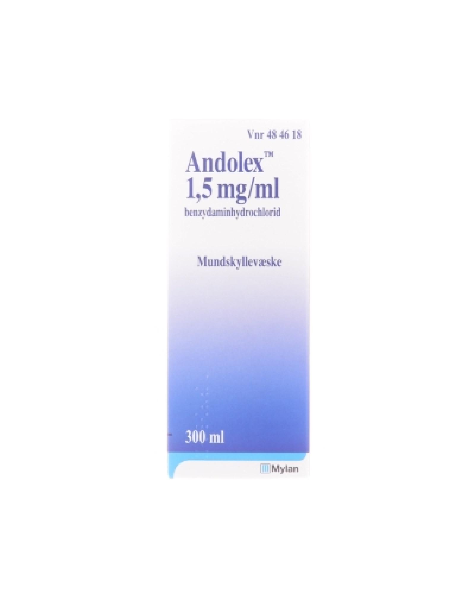 Andolex 1,5mg/ml munnskyll 300 ml - Apotek 1