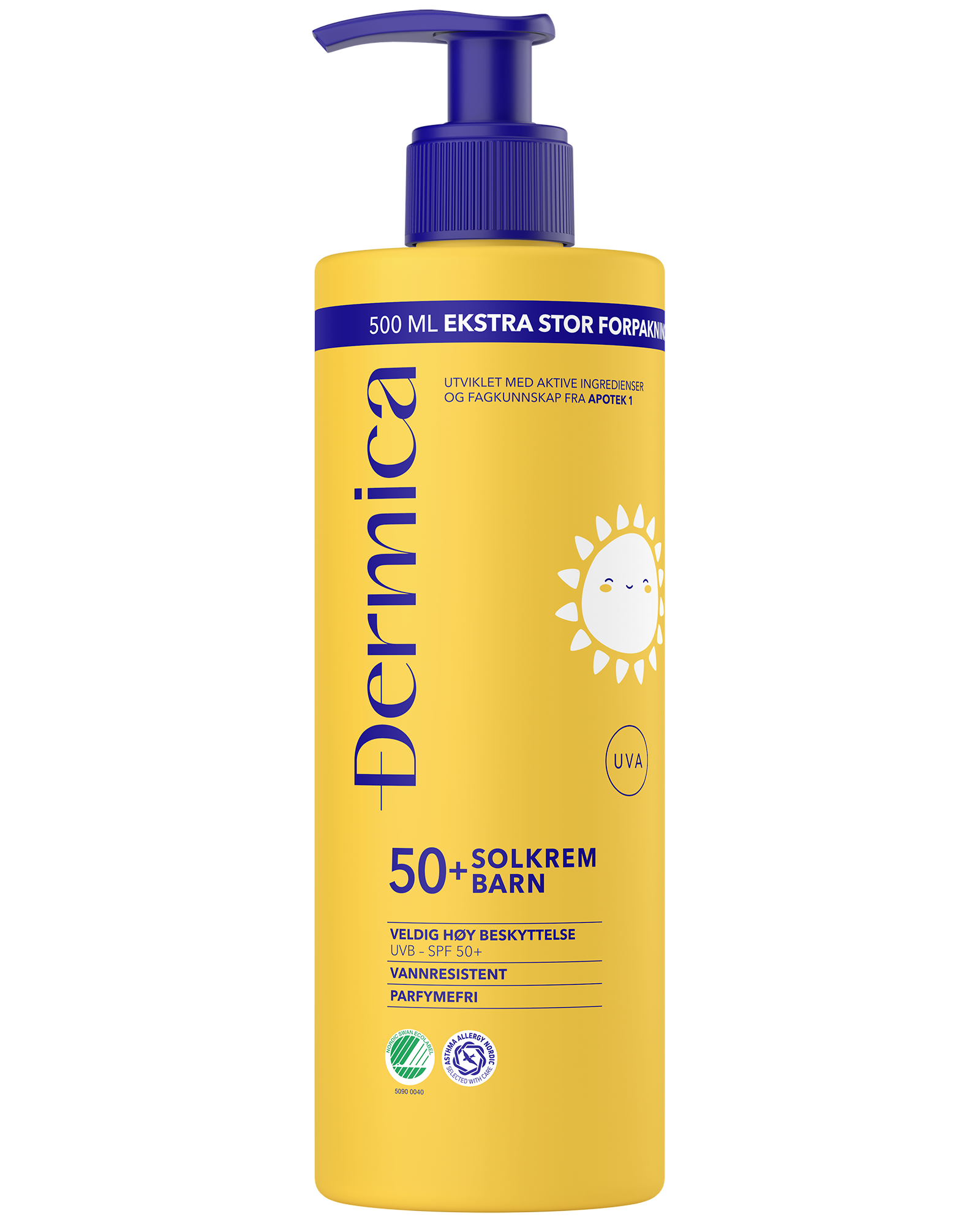 Dermica solkrem barn SPF50+ 500 ml