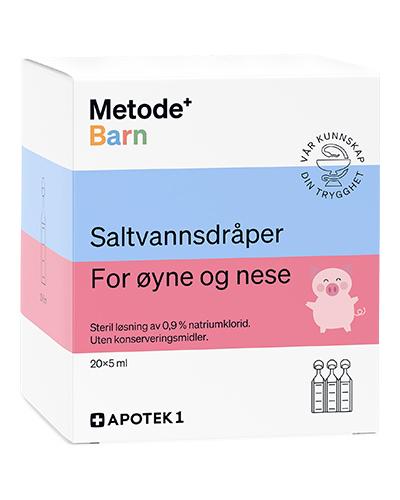 Saltvannsdråper i endosebeholdere for barn 20x5 ml
