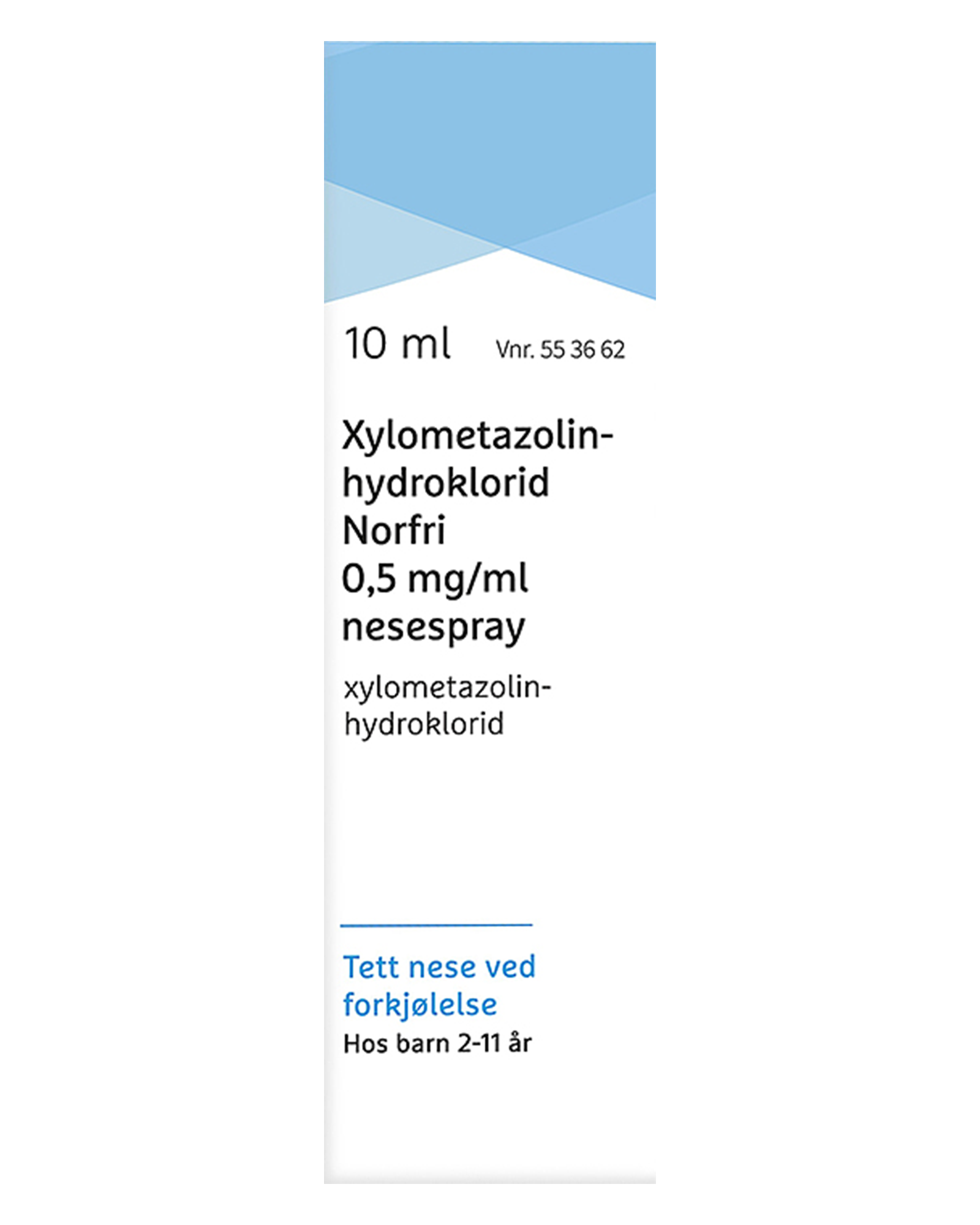 Xylometazolinhydroklorid Norfri 0,5 mg/ml nesespray 10 ml