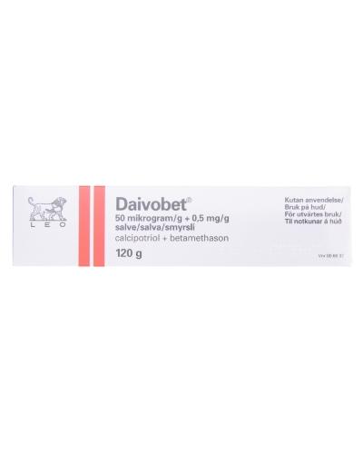 Daivobet Salve 50 mikrog/g/0,5 mg/g 1x120 g - Apotek 1