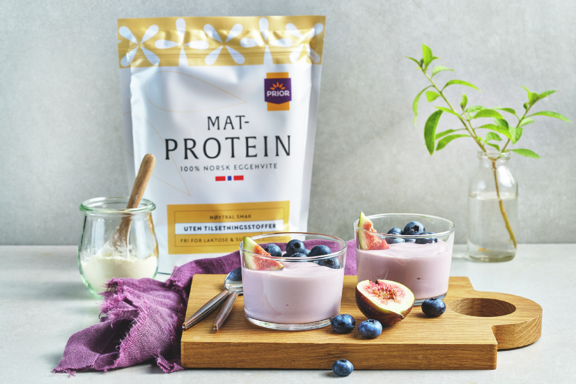 Prior Matprotein pulver, naturell 400 g - Apotek 1