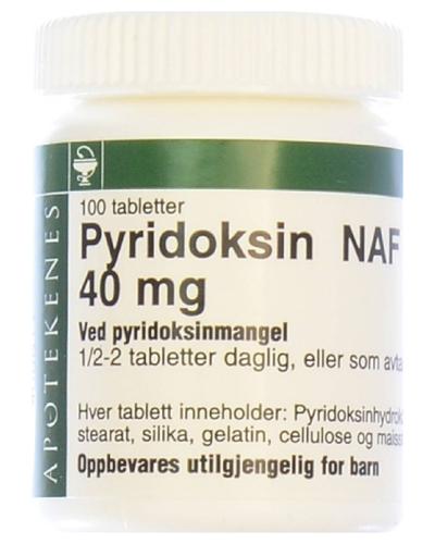 Pyridoksin NAF 40mg tabletter 100stk - Apotek 1