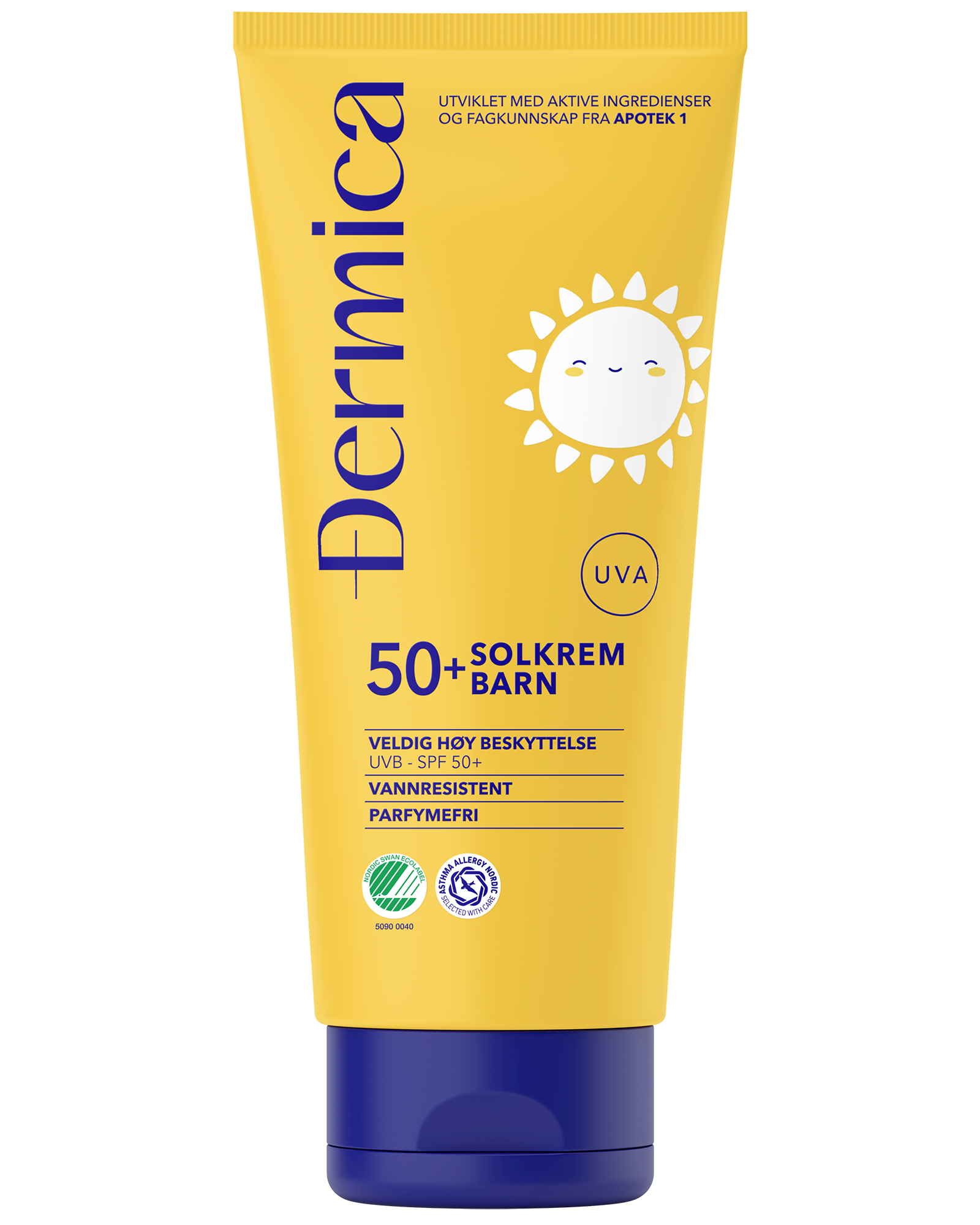 Dermica solkrem til barn SPF50+ 200 ml