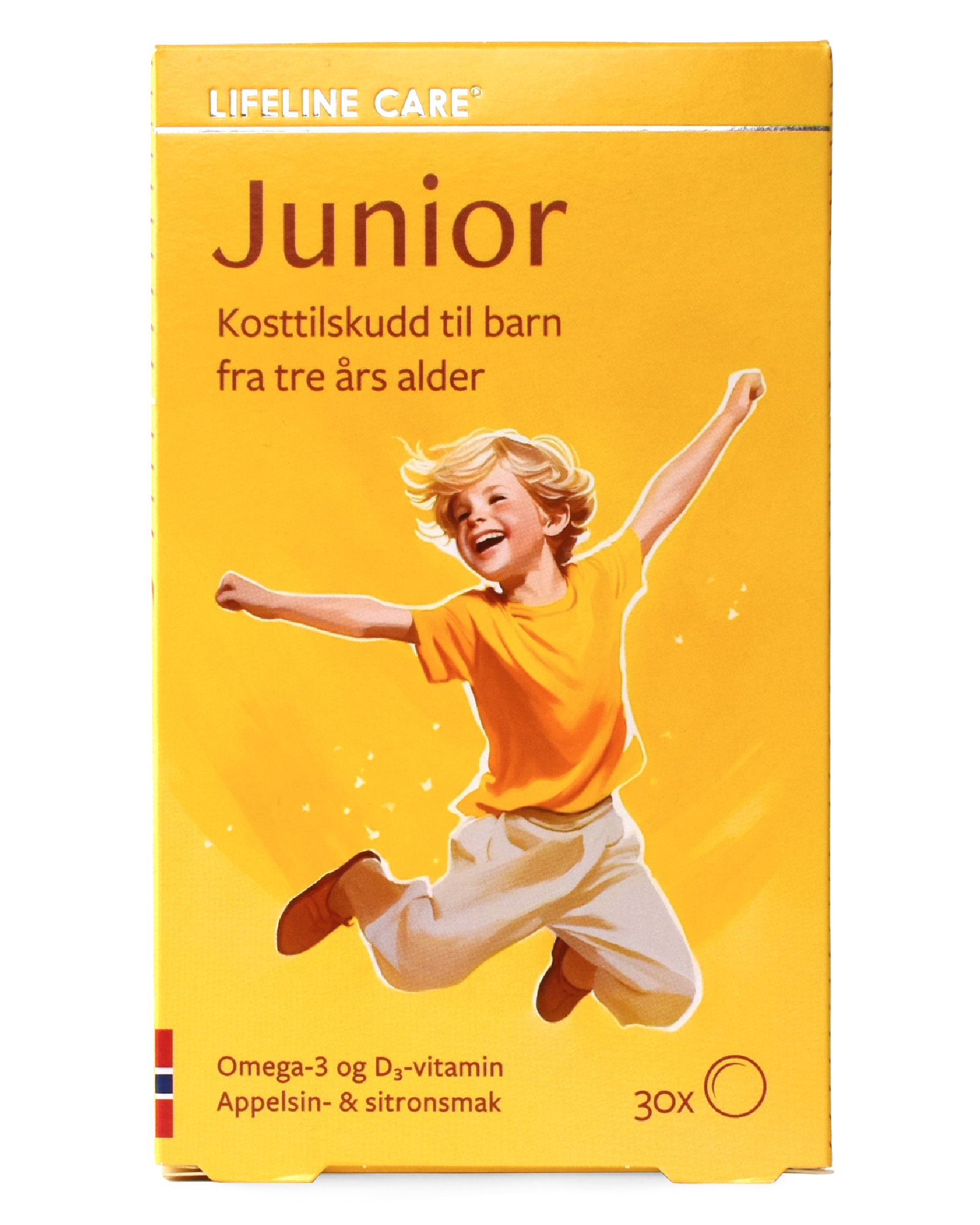 Junior omega-3 og D-vitamin geléputer 30 stk