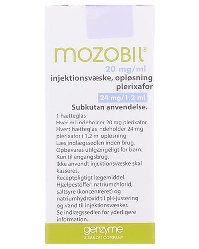 Mozobil Injeksjonsvæske, oppløsning 20 mg/ml 1x1,2 ml - Apotek 1