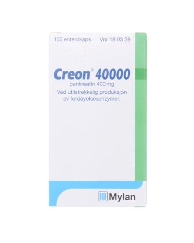 Creon 40000 harde enterokapsler 100stk - Apotek 1