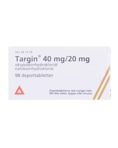 Targin Orifarm 40/20 mg depotabletter 98 stk - Apotek 1