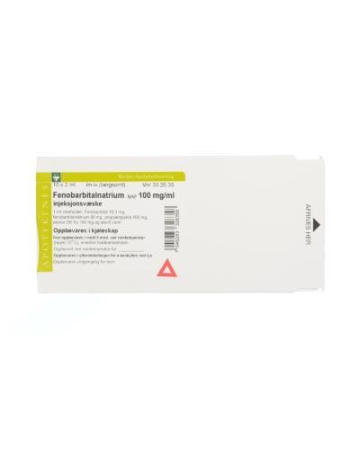 Fenobarbitalnatrium NAF inj 100mg 10x2 mlamp - Apotek 1