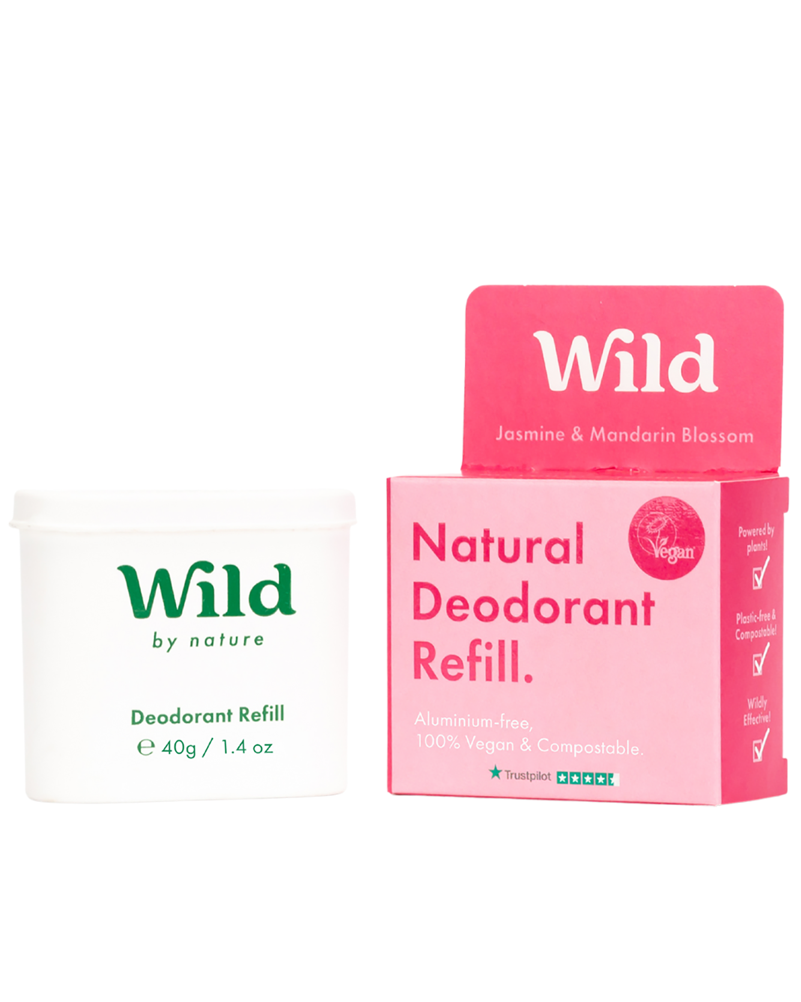 Wild Deo Jasmin & Mandarin refill 40 g Apotek 1